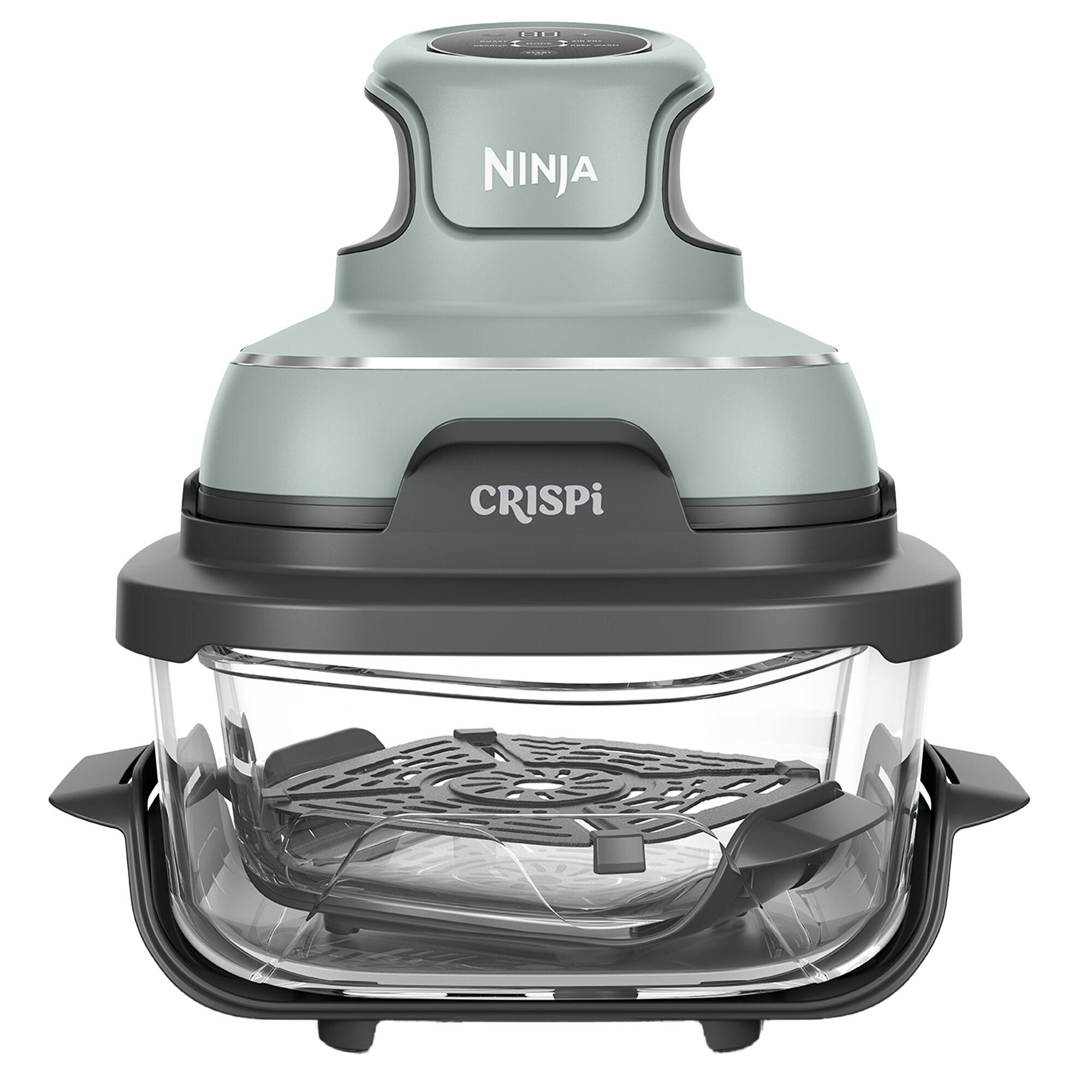 Salviegrønn Ninja Crispi med PowerPod og to glassbeholdere
