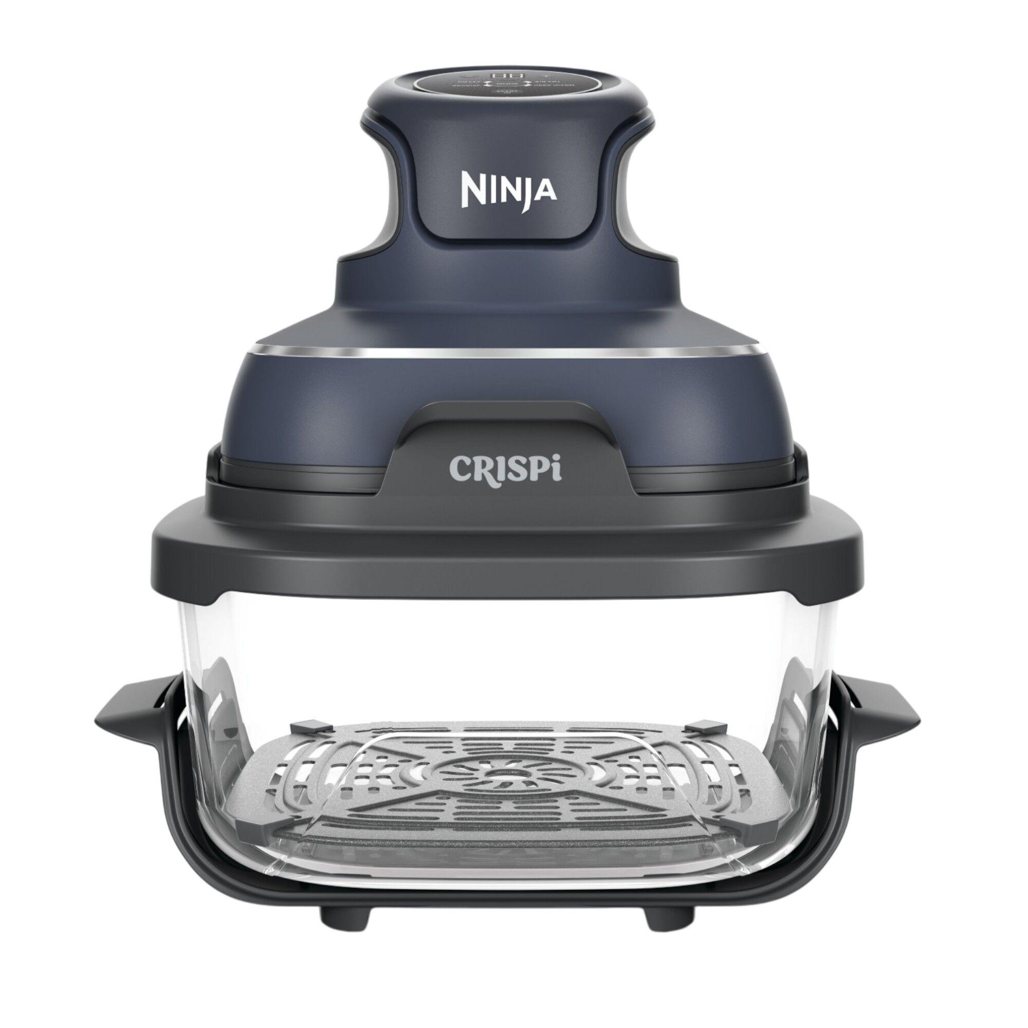 Grå Ninja Crispi PowerPod med to gjennomsiktige glassbeholdere